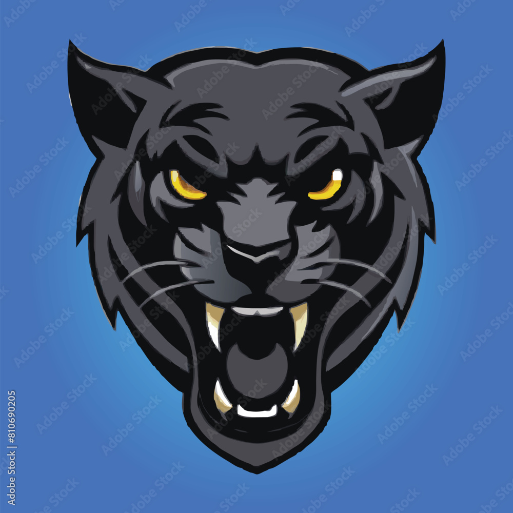 Panther mascot logo design panther vector illustration Panther mascot logo design panther vector illustration