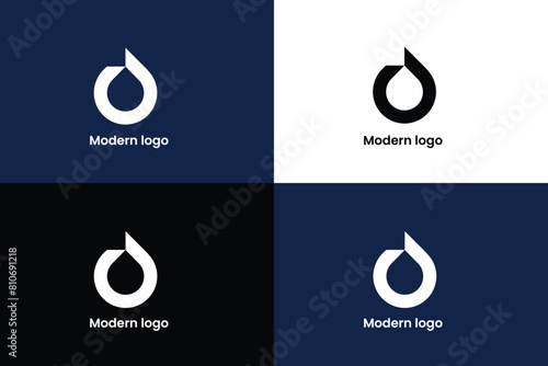 letter d logo, letter o and water drop icon logo, letter d and water drop icon, logomark, brandmark
