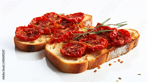  toast with sun-dried tomatoes 