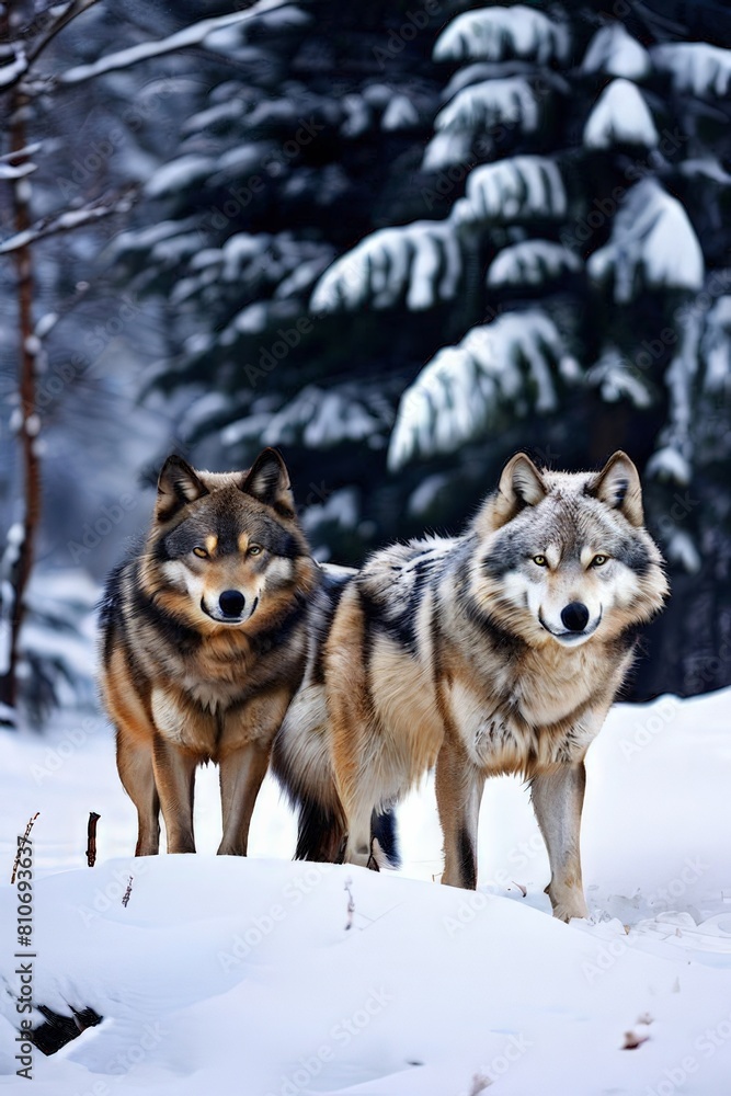 a Wolf close-up on background. Generative AI a Wolf close-up on background. Generative AI