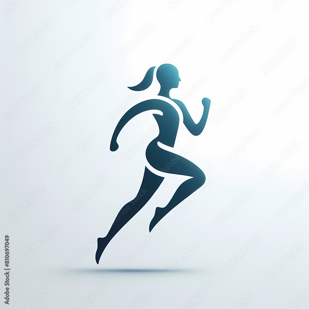 simple jogging logo design