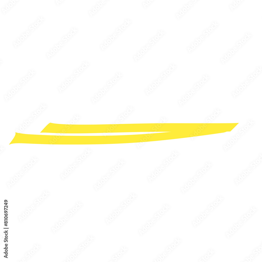 hand drawn yellow highlight marker stroke hand drawn yellow highlight marker stroke