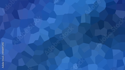 Stained glass of Abstract freeform blue gradient background with blur and noise effects. Light and dark blue colors photo