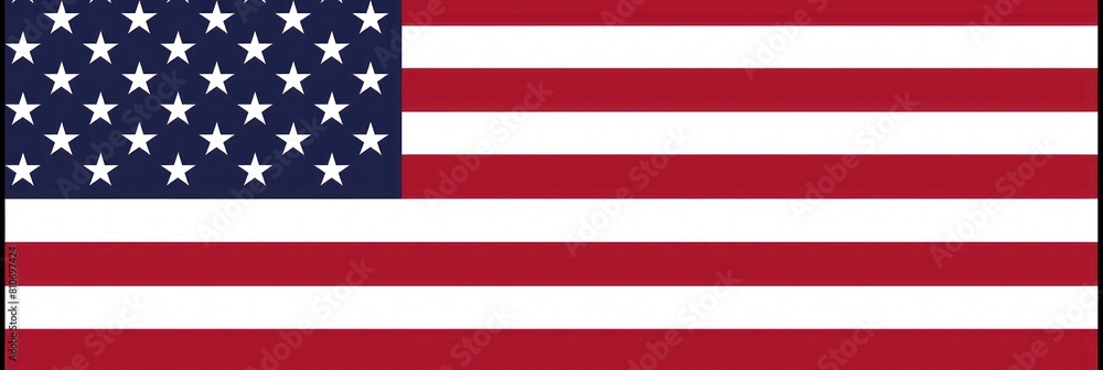 Clean and simple American flag illustration Clean and simple American flag illustration