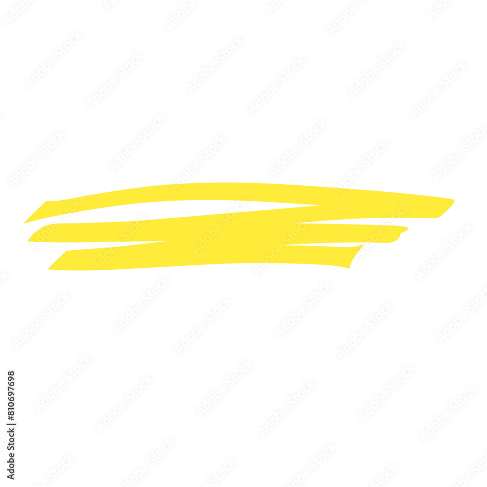 hand drawn yellow highlight marker stroke hand drawn yellow highlight marker stroke