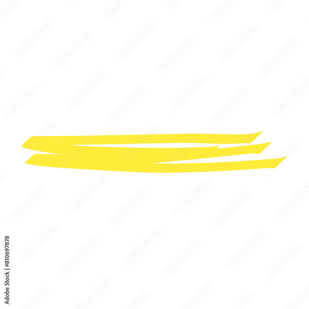 hand drawn yellow highlight marker stroke hand drawn yellow highlight marker stroke