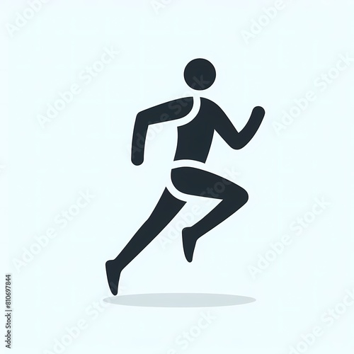 simple jogging logo design