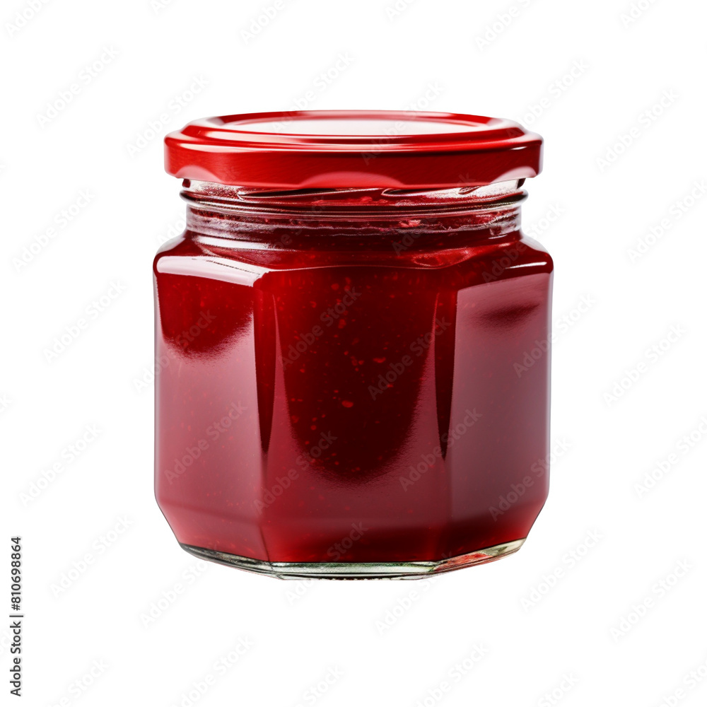 Jar with jam isolated on transparent background Jar with jam isolated on transparent background