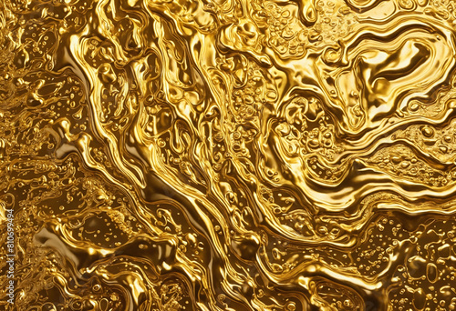 Glowing fluid liquid gold texture