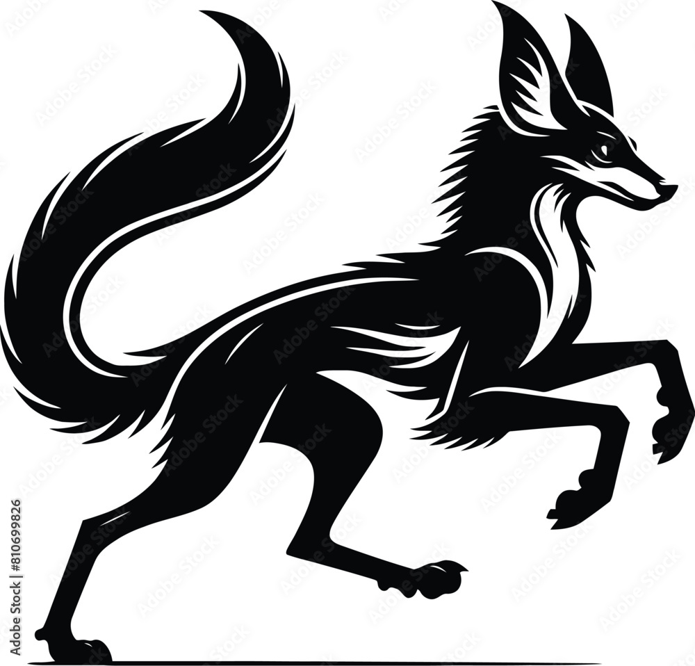 Obraz premium cat silhouette vector
