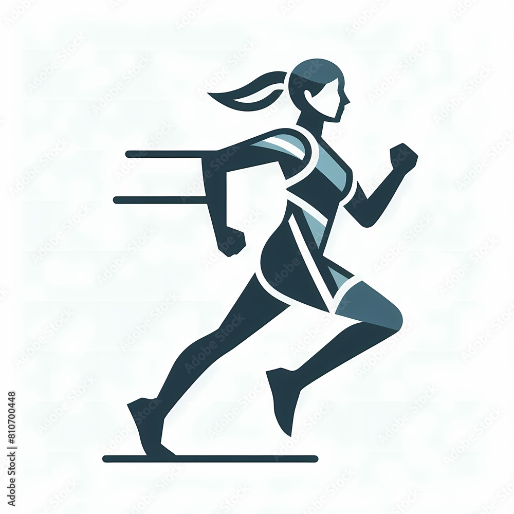 simple jogging logo design simple jogging logo design