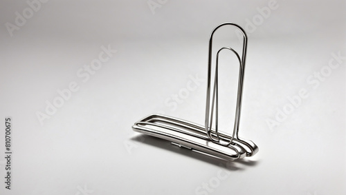paper clips on white background