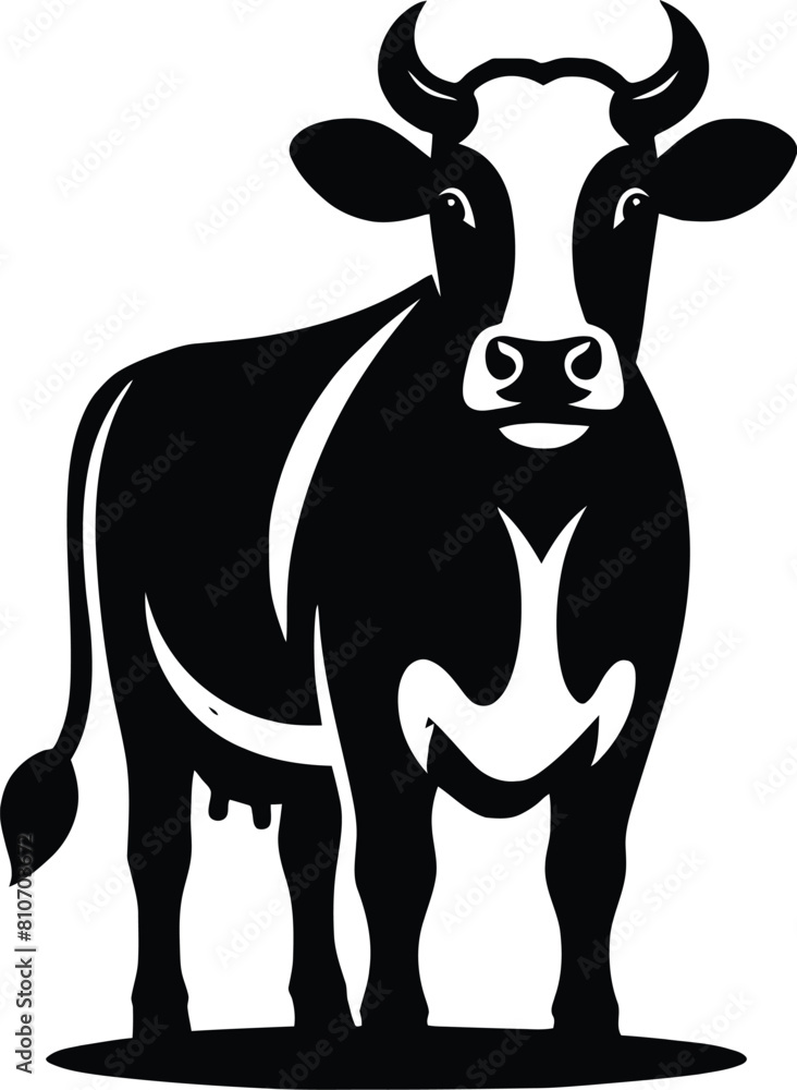 cow silhouette vector easy to use cow silhouette vector easy to use
