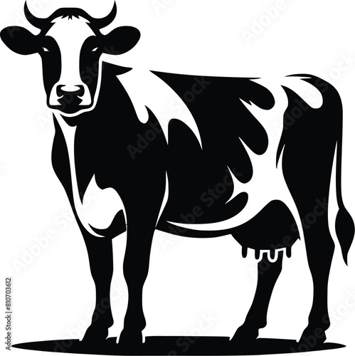 cow silhouette vector easy to use