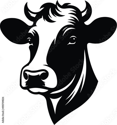cow silhouette vector easy to use