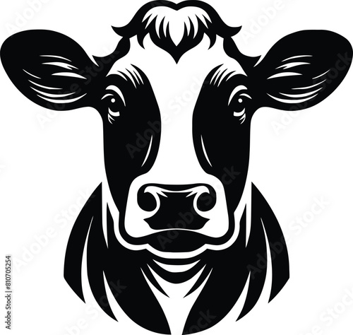 cow silhouette vector easy to use