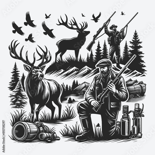 Hunting Life ,  Hunting  sve, Silhouette / Hunting Season