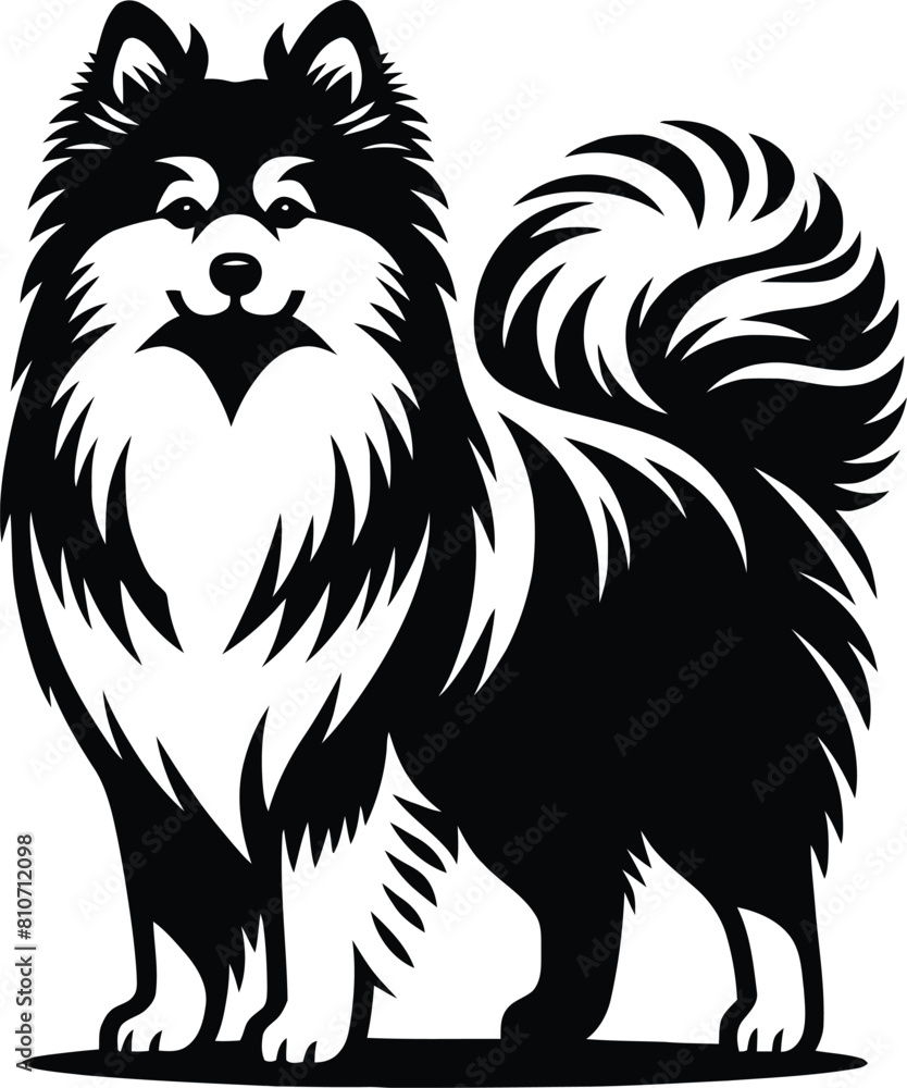 Obraz premium dog breed silhouette 