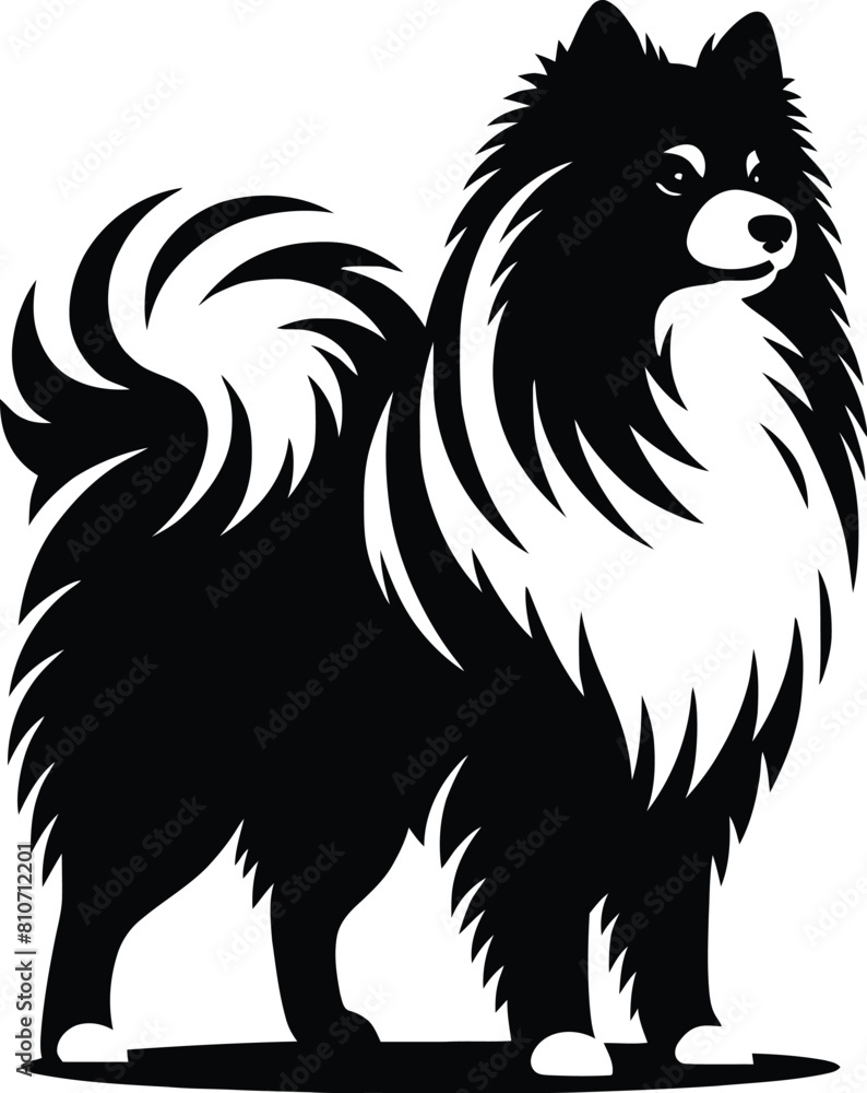 Obraz premium dog breed silhouette