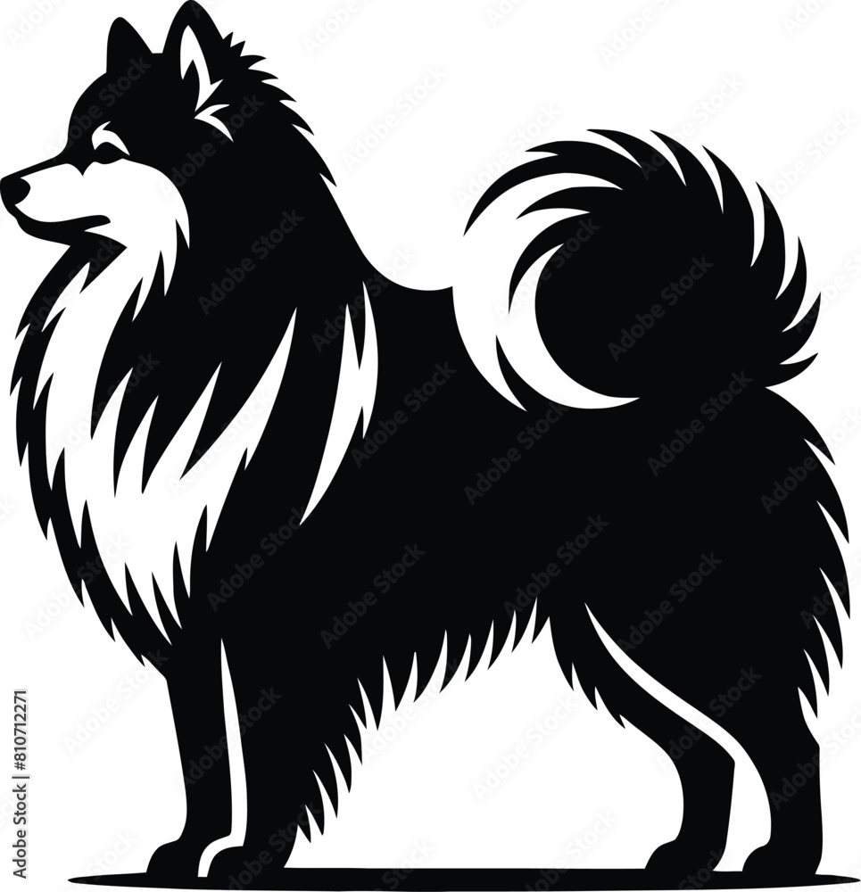 Obraz premium dog breed silhouette 
