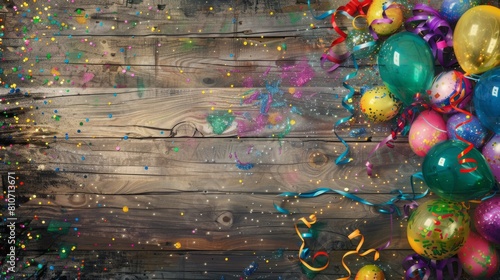 Colorful Birthday Celebration Background © MP Studio