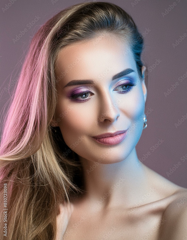 Fototapeta premium portrait of a woman with makeup