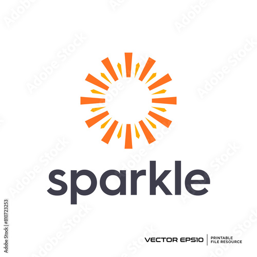 Abstract Firework logo vector design