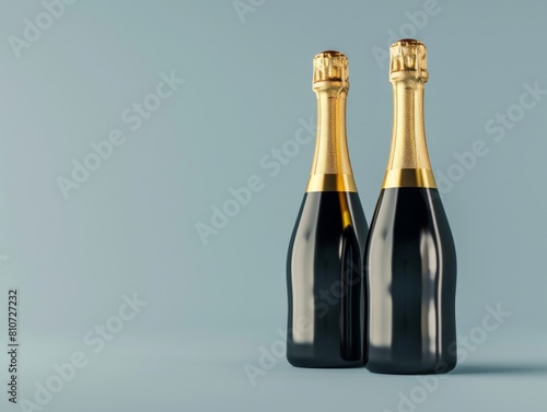 Shop our collection of elegant champagne bottles with a modern and sleek design for sale, Generated by AI photo