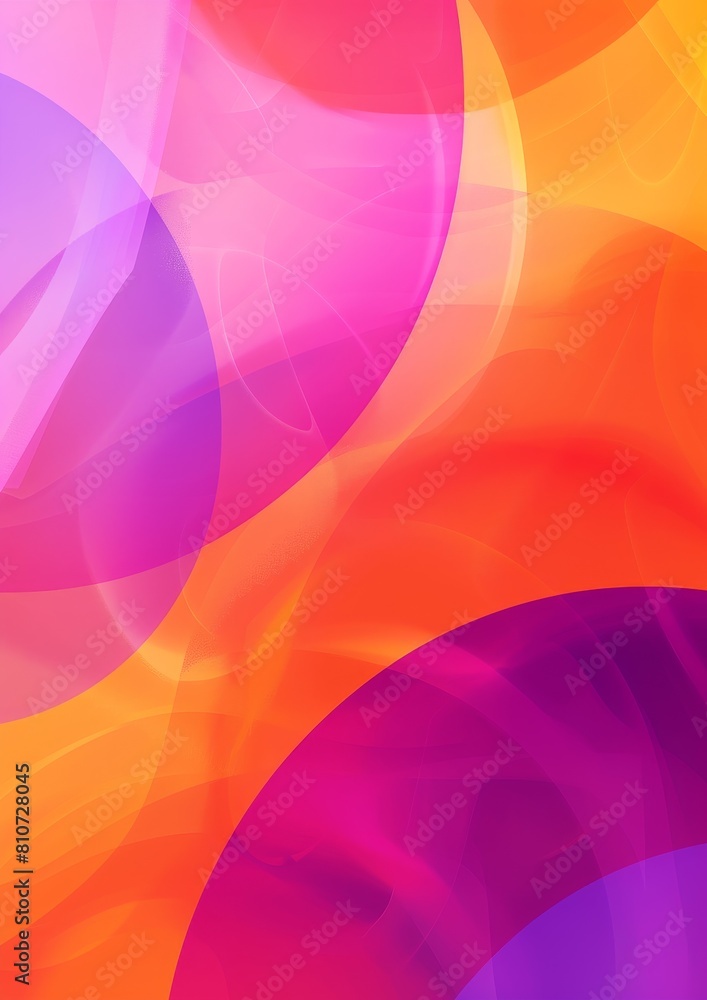 Vibrant abstract design with bright circles in orange and purple hues Vibrant abstract design with bright circles in orange and purple hues