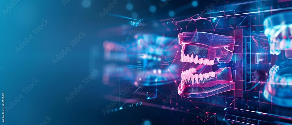 Multiple Holographic Displays Showing Dental Structure CrossSections Multiple Holographic Displays Showing Dental Structure CrossSections