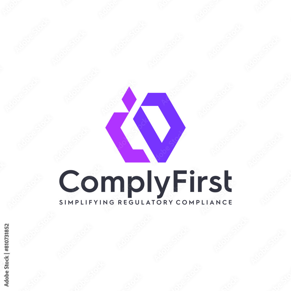 Abstract shapes logo vector design Abstract shapes logo vector design