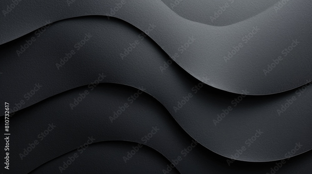 Abstract futuristic dark black background with wavy design. Abstract futuristic dark black background with wavy design.