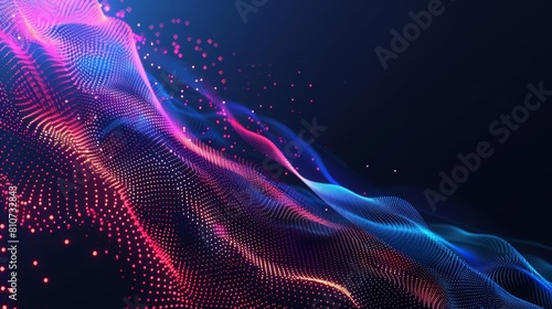 Creative background of an investment pitch in cyber color, designed for use as a dynamic illustration template photo