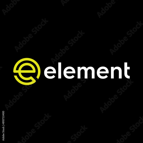 Letter E logo vector design