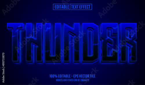thunder editable text effect