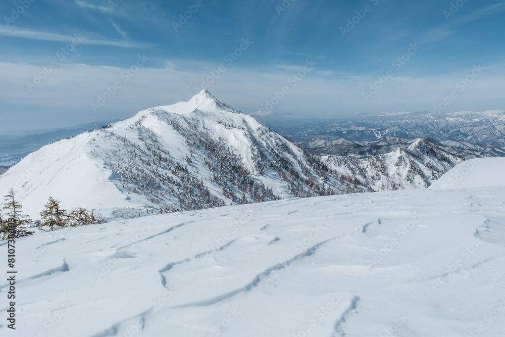 Fototapeta premium 冬山の風景