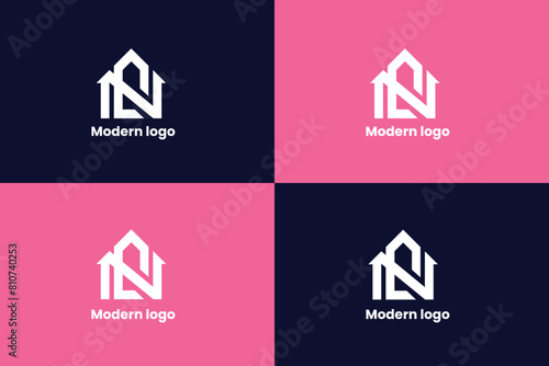 letter n company logo, letter ln company logo, letter n corporate company logo,  photo