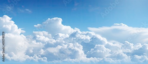 The sky serves as a cloud filled backdrop with ample copy space for product or advertising design