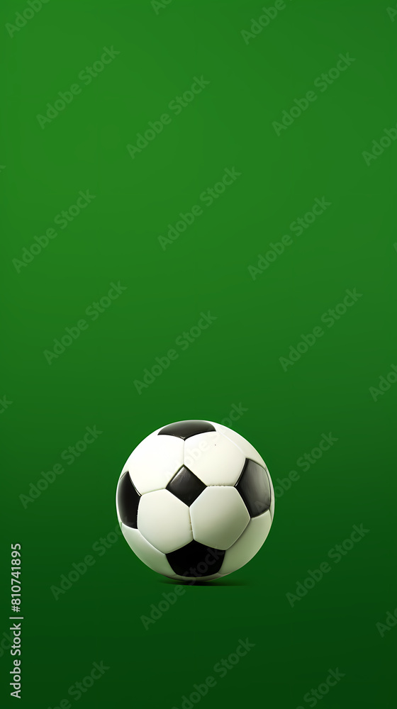 Soccer ball on green background Soccer ball on green background