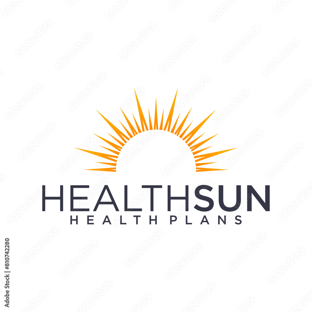Fototapeta premium Abstract Sun logo vector design
