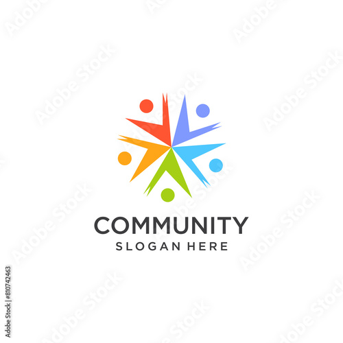 Community and non profit logo vector design