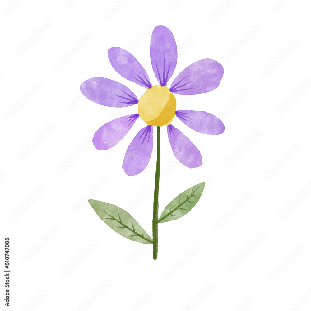 Flower hand drawn watercolor illustration. Flower hand drawn watercolor illustration.