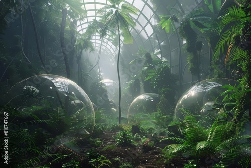 Scientists develop biodegradable habitats on a jungle planet  which naturally decompose and fertilize the soil