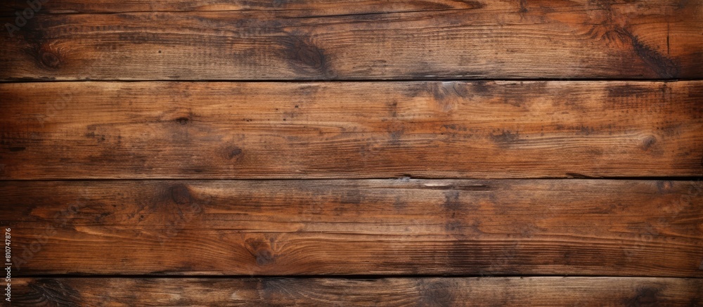 Fototapeta premium An aged wooden surface provides a rustic background for a copy space image