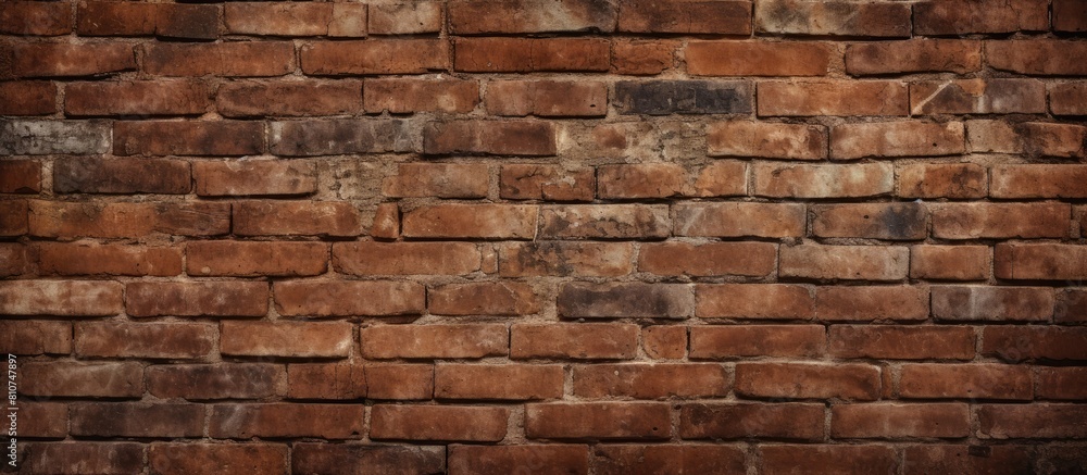 A high quality photo of a brown textured brick wallpaper and background with copy space image A high quality photo of a brown textured brick wallpaper and background with copy space image