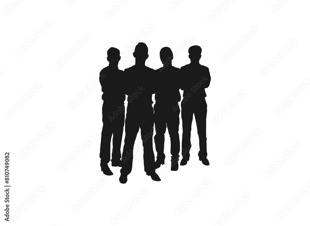 Business man Standing set silhouette. Set of different People Standing and walking. Flat vector illustrations. Group of business people. Set of businessman. isolated on white background. Business man Standing set silhouette. Set of different People Standing and walking. Flat vector illustrations. Group of business people. Set of businessman. isolated on white background.