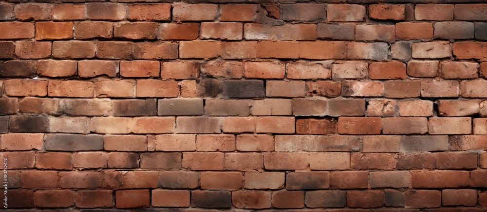 Fototapeta premium Free copy space image of a brick wall texture ideal for product or advertising wording design on a background