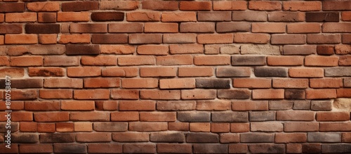 Ideal brick wall background size for cover page with copy space image
