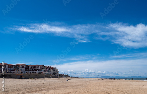 view of Hossegor beach, Nouvelle Aquitaine, France