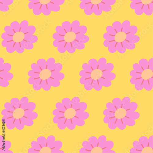 Estampado de flores dibujado a mano